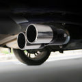 Universal Car Styling Stainless Steel Straight Double Outlets Exhaust Tail Muffler Tip Pipe, Straight Double Straight Double Black