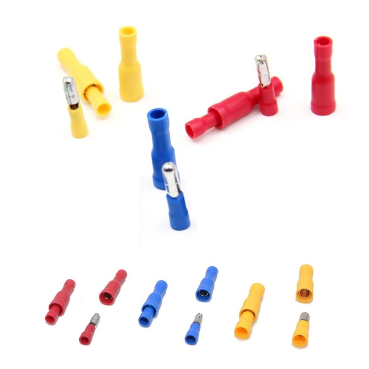 60 in 1 Mixed Cold Press Electrical Insulated Terminals Bullet Solderless Crimp Connectors Kit, 60 in 1 – Durable Build, Easy to Use