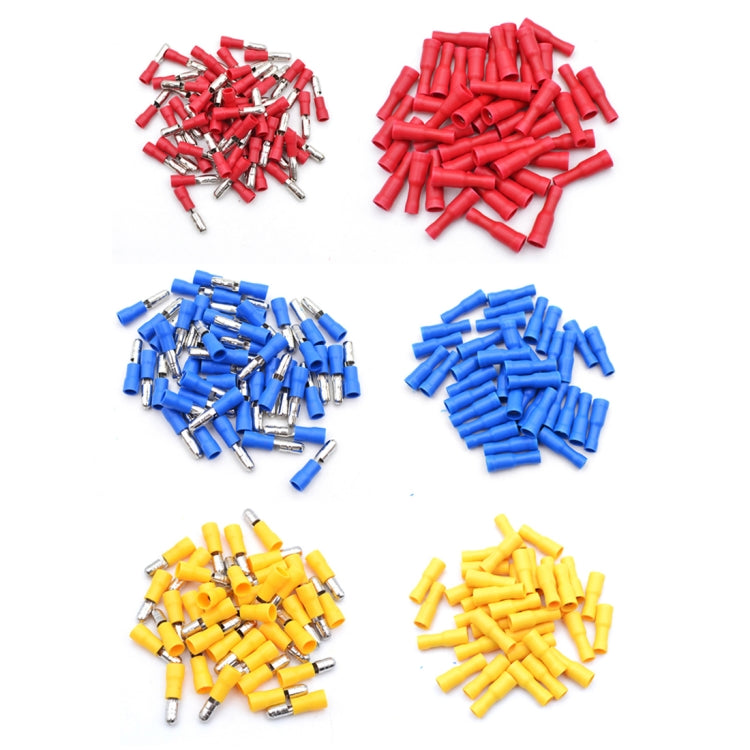 60 in 1 Mixed Cold Press Electrical Insulated Terminals Bullet Solderless Crimp Connectors Kit, 60 in 1 – Durable Build, Easy to Use
