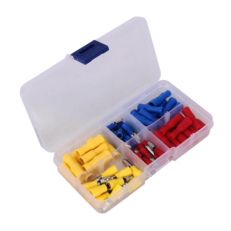 60 in 1 Mixed Cold Press Electrical Insulated Terminals Bullet Solderless Crimp Connectors Kit, 60 in 1 – Durable Build, Easy to Use