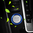 Car Engine Start Key Push Button Ring Trim Aluminum Alloy Sticker Decoration for Audi, For Audi(Engine Start)