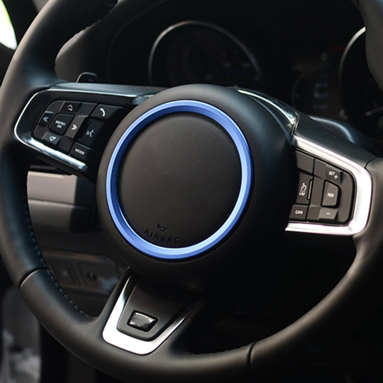 Car Auto Steering Wheel Aluminum Alloy Ring Cover Trim Sticker Decoration for Jaguar – Aluminum Alloy, For Jaguar