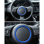 Car Auto Steering Wheel Aluminum Alloy Ring Cover Trim Sticker Decoration for Jaguar – Aluminum Alloy, For Jaguar