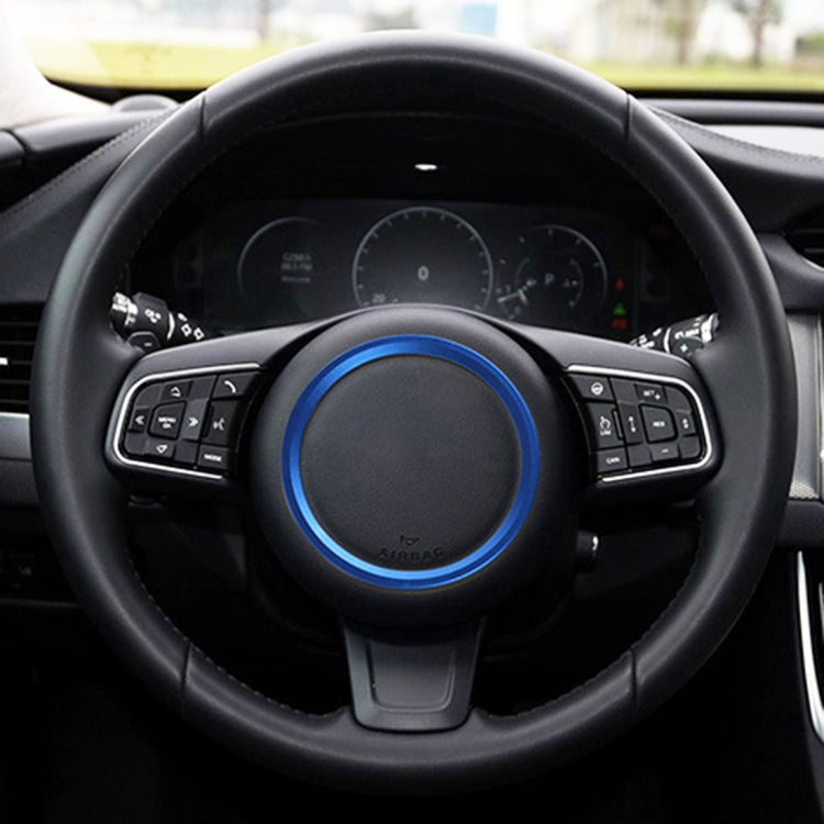 Car Auto Steering Wheel Aluminum Alloy Ring Cover Trim Sticker Decoration for Jaguar – Aluminum Alloy, For Jaguar