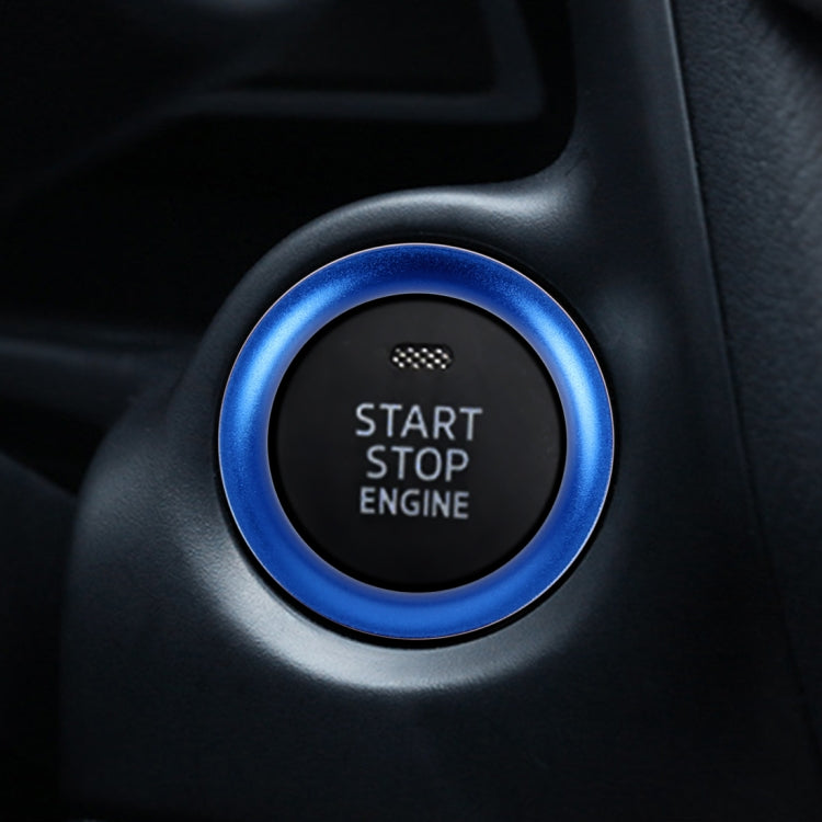 Car Engine Start Key Push Button Ring Trim Aluminum Alloy Sticker Decoration for Mazda – Aluminum Alloy, For Mazda For Mazda Blue