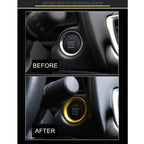 Car Engine Start Key Push Button Ring Trim Aluminum Alloy Sticker Decoration for Mazda, For Mazda