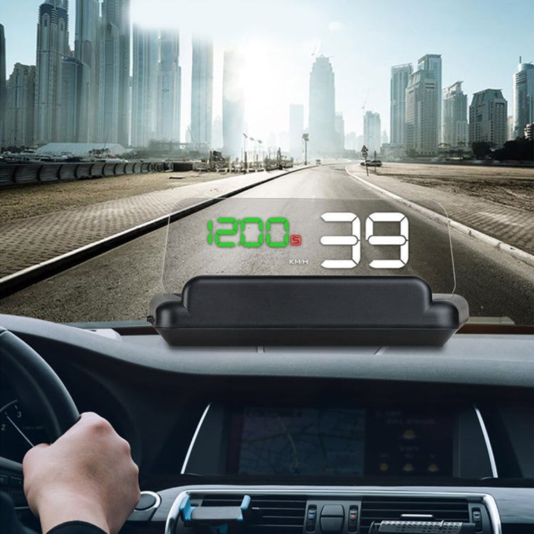 T900 Car GPS HUD Virtual HD Reflection Board Head-up Display, Speed & Driving Distance / Time Display, Over Speed & Voltage & Low Voltage Alarm, Fatigue Driving, T900 Green + White, T900 Blue + White, T900 White T900 Green + White Green