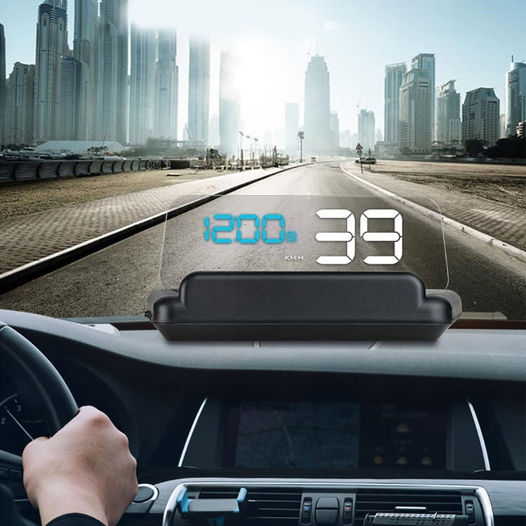 T900 Car GPS HUD Virtual HD Reflection Board Head-up Display, Speed & Driving Distance / Time Display, Over Speed & Voltage & Low Voltage Alarm, Fatigue Driving, T900 Green + White, T900 Blue + White, T900 White – Durable Build, Easy to Use T900 Blue + White Blue