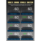 T900 Car GPS HUD Virtual HD Reflection Board Head-up Display, Speed & Driving Distance / Time Display, Over Speed & Voltage & Low Voltage Alarm, Fatigue Driving, T900 Green + White, T900 Blue + White, T900 White