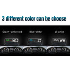 T900 Car GPS HUD Virtual HD Reflection Board Head-up Display, Speed & Driving Distance / Time Display, Over Speed & Voltage & Low Voltage Alarm, Fatigue Driving, T900 Green + White, T900 Blue + White, T900 White