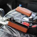 Universal Car Multi-functional Console Side Pocket Seat Gap Side Storage Box with Elbow Support Pad, with Pad