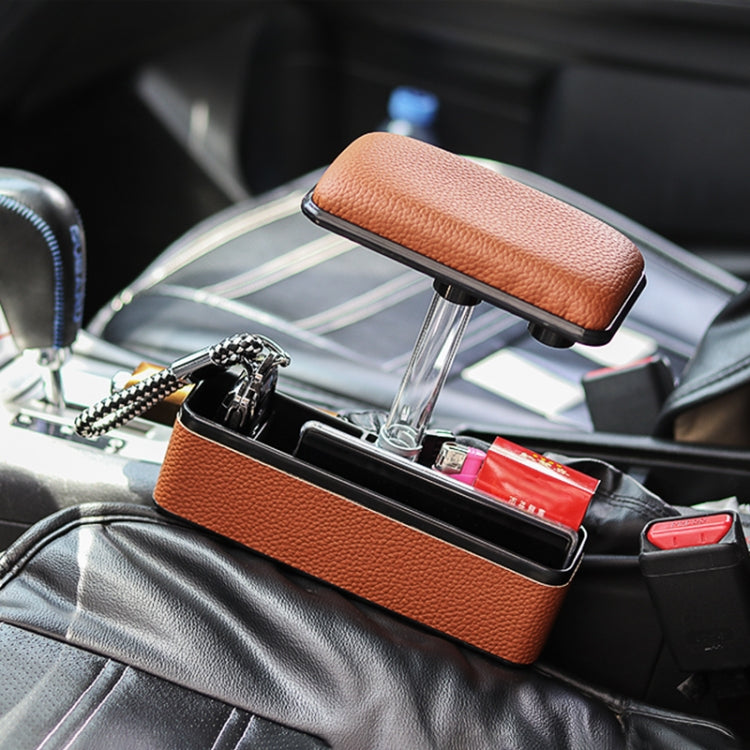 Universal Car Multi-functional Console Side Pocket Seat Gap Side Storage Box with Elbow Support Pad, with Pad