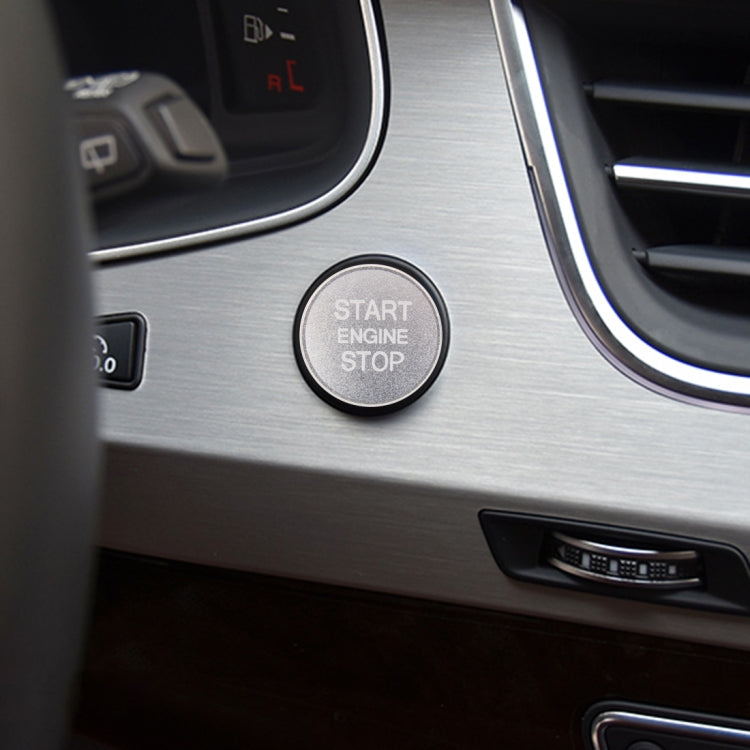 Car Engine Start Key Push Button Cover Trim Aluminum Alloy Sticker Decoration for Audi – Aluminum Alloy, For Audi