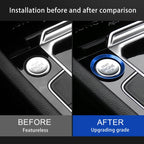 Car Engine Start Key Push Button Ring Trim Aluminum Alloy Sticker Decoration for Volkswagen – Aluminum Alloy, For Volkswagen (Engine Start), For Volkswagen