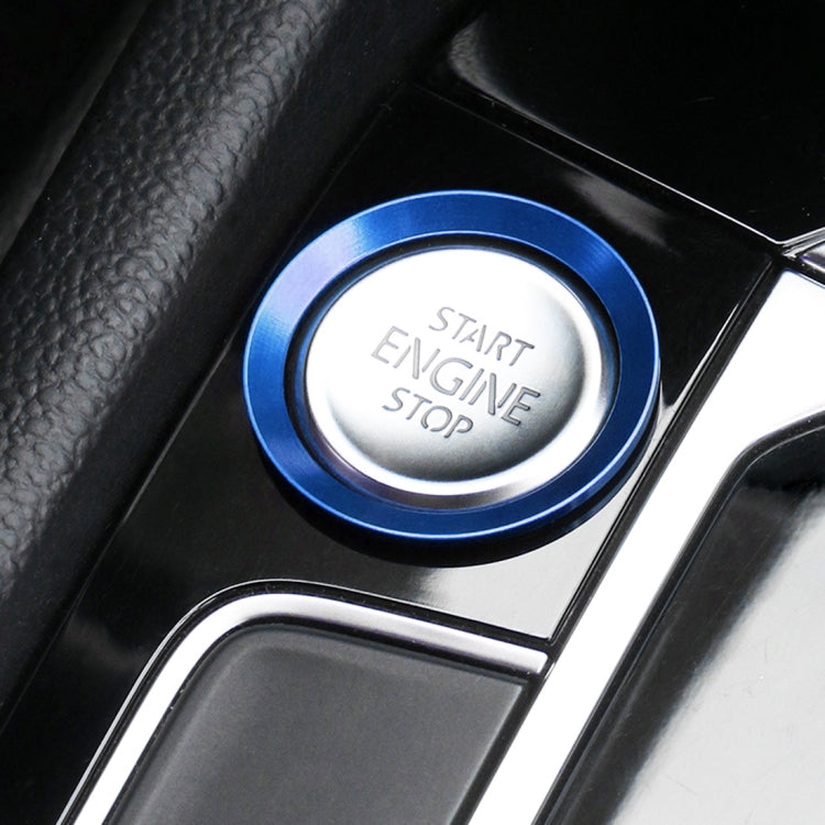 Car Engine Start Key Push Button Ring Trim Aluminum Alloy Sticker Decoration for Volkswagen – Aluminum Alloy, For Volkswagen (Engine Start), For Volkswagen For Volkswagen (Engine Start) Blue