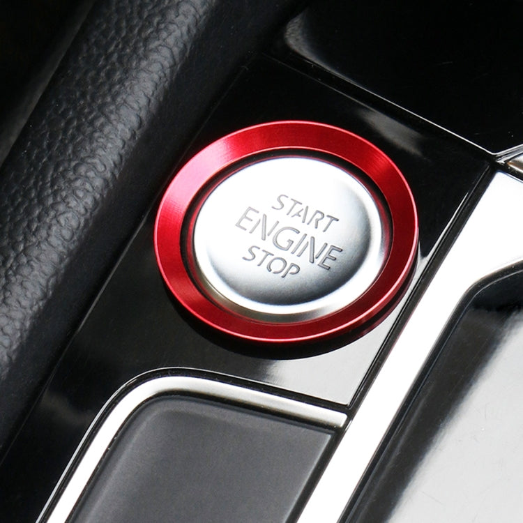 Car Engine Start Key Push Button Ring Trim Aluminum Alloy Sticker Decoration for Volkswagen – Aluminum Alloy, For Volkswagen (Engine Start), For Volkswagen For Volkswagen (Engine Start) Red