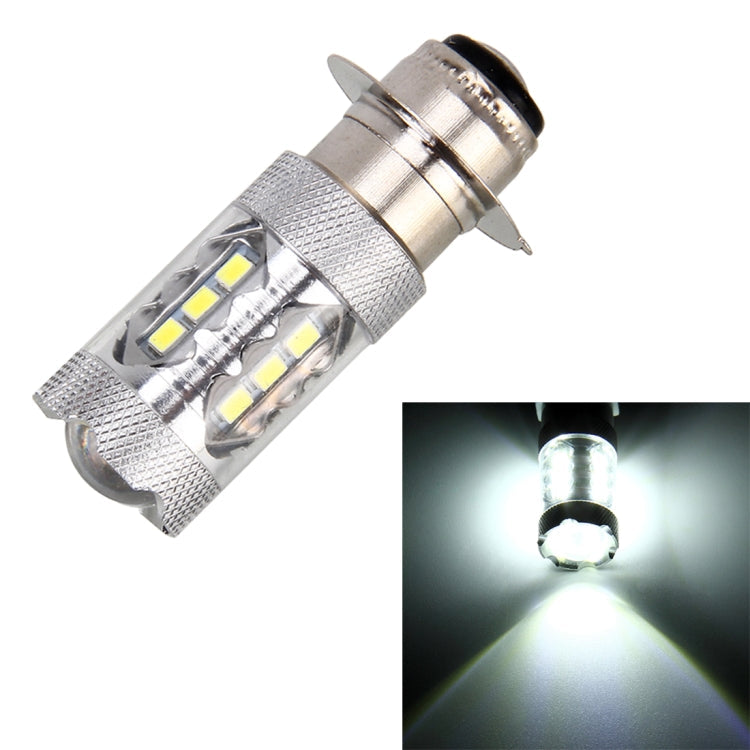 Motorcycle Headlights 250LM 6000K White H6M/PX15D 5W 16LEDs SMD-2835 Lamps, DC 12V (White Light), 5W 250LM 5W 250LM