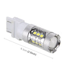 2 PCS T20 / 7443 5W 250LM 6000K Car Auto Brake Lights 16LEDs SMD-2835 Lamps, DC 12V, T20 / 7443 – Durable Build, Easy to Use