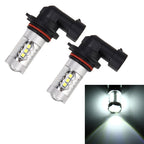 2 PCS HB4 / 9006 DC 12V 5W 250LM Auto Car Fog Lights with 16 SMD-2835 LED Bulbs (White Light), HB4 / 9006 HB4 9006