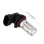 2 PCS HB4 / 9006 DC 12V 5W 250LM Auto Car Fog Lights with 16 SMD-2835 LED Bulbs (White Light), HB4 / 9006