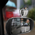3R-044 Auxiliary Rear View Mirror Car Adjustable Blind Spot Mirror Wide Angle Auxiliary Rear View Side Mirror, 3R-044 (White), 3R-044 (Black), 3R-044 (Silver)