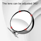 3R-044 Auxiliary Rear View Mirror Car Adjustable Blind Spot Mirror Wide Angle Auxiliary Rear View Side Mirror, 3R-044 (White), 3R-044 (Black), 3R-044 (Silver)