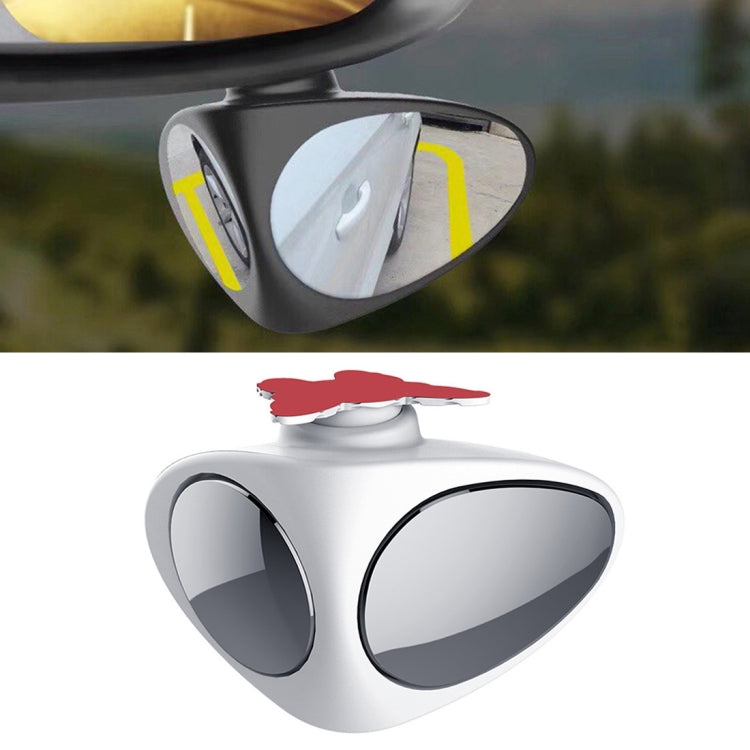 3R-046 360 Degrees Rotatable Right Blind Spot Side Assistant Mirror for Auto Car, Right Black, Right White – Durable Build, Easy to Use Right White CMS4855W