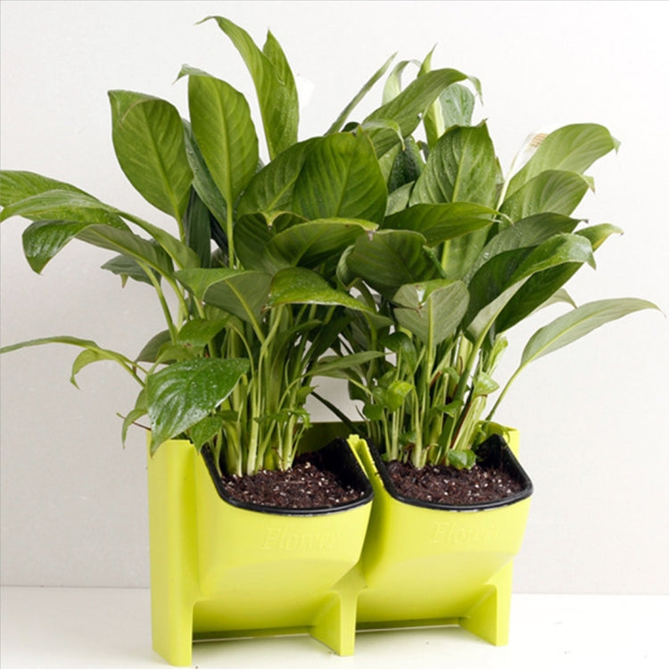 PP Planter Flower Pot Wall Hanging Garden Hanging Stackable Garden Supplies Green