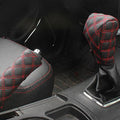 2 PCS Car Hand Brake Cover Shift Knob Gear Stick Cushion Sets Cover Car Accessory Interior Decoration Pad, 2 PCS Red, 2 PCS Red White 2 PCS Red Red