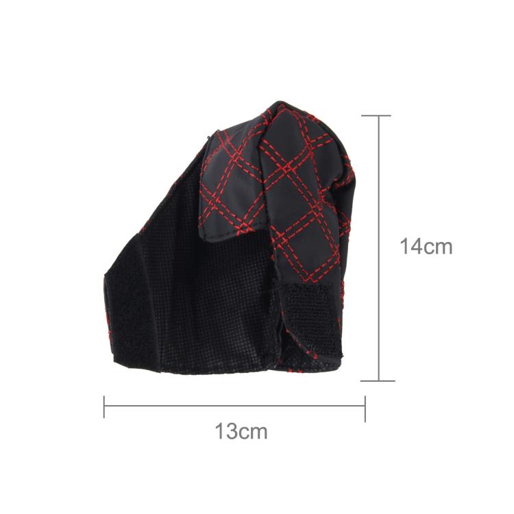 2 PCS Car Hand Brake Cover Shift Knob Gear Stick Cushion Sets Cover Car Accessory Interior Decoration Pad, 2 PCS Red, 2 PCS Red White