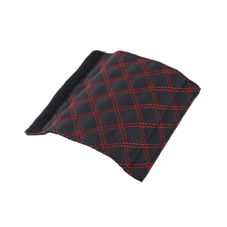 2 PCS Car Hand Brake Cover Shift Knob Gear Stick Cushion Sets Cover Car Accessory Interior Decoration Pad, 2 PCS Red, 2 PCS Red White