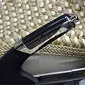 SHUNWEI SD-2002 Car Auto Universal Carbon Fiber Plastic Anti Slip Parking Hand Brake Cover Case Sleeve Black with Sticker Strip Black