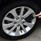 KANEED Portable Loop Style Auto Car Vehicle Motorcycle Wheel Tire Rim Hub Scrub Wash Brush Washing Cleaning Tool, Tire Rim Hub Brush Tire Rim Hub Brush