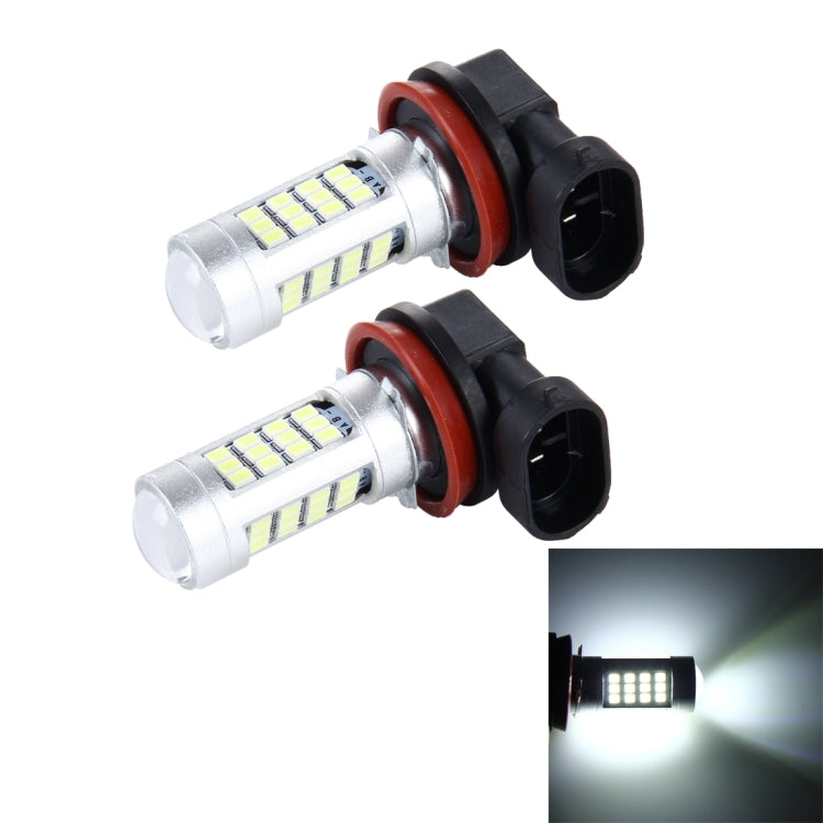 2 PCS H8/H11 10W 900LM 8000K 42 SMD-2835 LEDs Car Fog Lights, DC 12V(White Light), H8/H11 – Durable Build, Easy to Use H8 H11