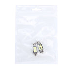 2 PCS 3W 200 LM 6000K 31MM 8 SMD-2835 LEDs Bicuspid Port Decoding Car Dome Lamp LED Reading Light, DC 12V, 31MM