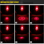 200mW Universal Car And Motorcycle Rear-end Alarm 650nM Laser Fog Anti-Collision Warning Lamp with Six Pattern, DC 8-36V Cable Length: 60cm, 200mW