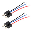 1 Pair H4 Bulb Holder Base Male Socket with Wire, H4 H4