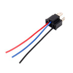 1 Pair H4 Bulb Holder Base Male Socket with Wire, H4