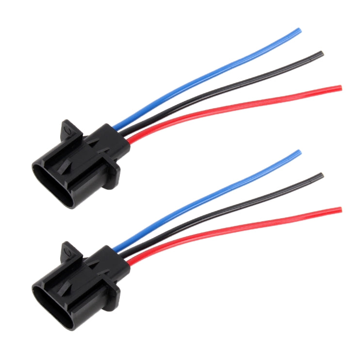 1 Pair H13 Bulb Holder Base Male Socket with Wire, H13 H13