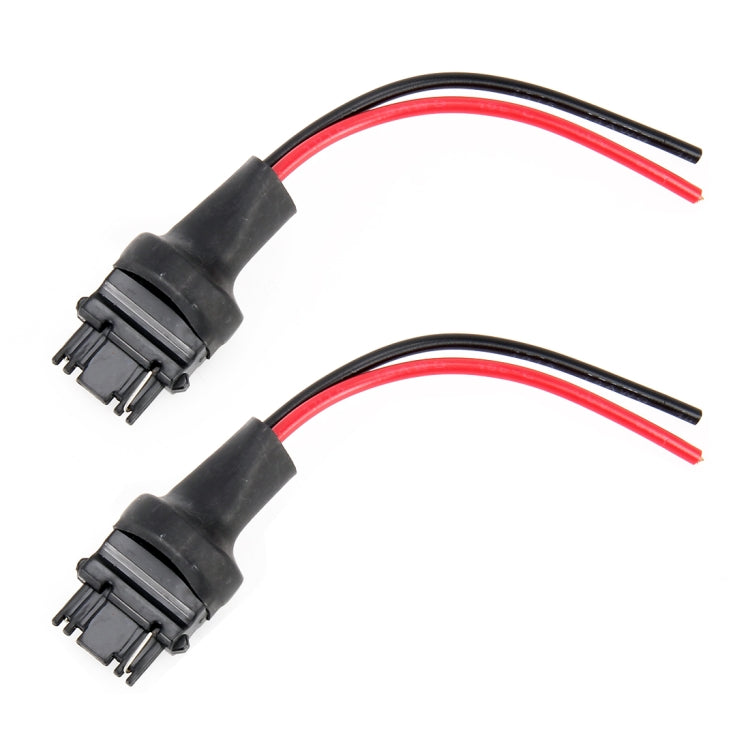 1 Pair T25 / 3156 Bulb Holder Base Male Socket with Wire, T25 / 3156 T25 3156