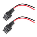 1 Pair T25 / 3156 Bulb Holder Base Male Socket with Wire, T25 / 3156 T25 3156