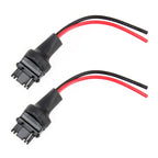 1 Pair T25 / 3156 Bulb Holder Base Male Socket with Wire, T25 / 3156