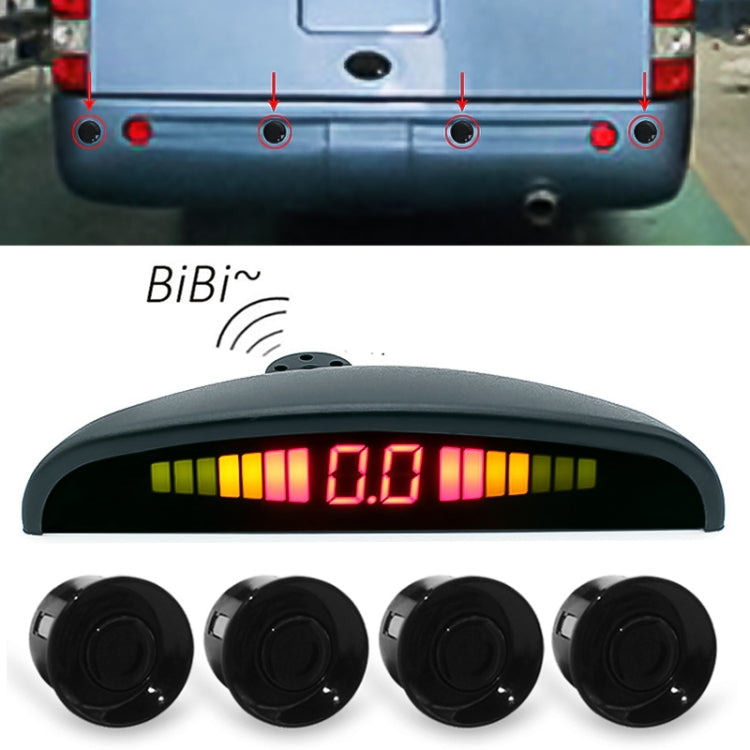PZ316 Digital LED Crescent Shape Display Rear View Mirror Car Recorder for Truck with 4 Rear Radar, PZ316 PZ316