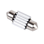 2 PCS DC 12V 2W 39MM 8 SMD-3528 LEDs Bicuspid Port Decoding Car Dome Lamp LED Reading Light, 39MM