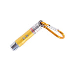 2pcs Outdoor Keychain Metal Shell Mini LED Flashlight Laser Light with Money Detecting
