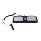 High qulaity DC 12V,9W LED Waterproof Car Sunshade White Light Warning Lights Strobe Emergency Lights Flashing Light with 12 Kinds Flash Patterns, White