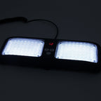 High qulaity DC 12V,9W LED Waterproof Car Sunshade White Light Warning Lights Strobe Emergency Lights Flashing Light with 12 Kinds Flash Patterns, White