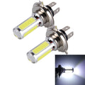 2 PCS H4 20W 1250LM 6000K 5 COB LEDs Car Fog Lights, DC 12V, H4 (White Light) H4 (White Light)