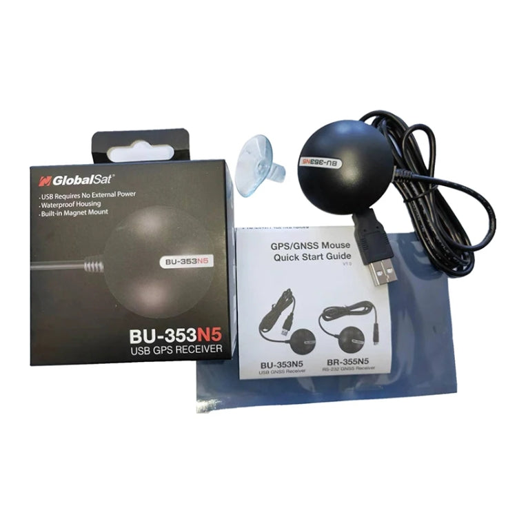 BU-353N5 USB Interface G Mouse GPS Receiver SiRF Star IV Module, BU-353N5 – Waterproof, Magnetic, TPU