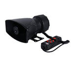 HJS-78005 12V 60W 300dB Car Electric Alarm Air Horn Siren Speaker 5 Sound Tone/ 3 Sound Tone Super Loud With Mic, Cable Length: 60cm, HJS-78005 HJS-78005